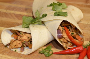 Chicken Fajitas with red peppers